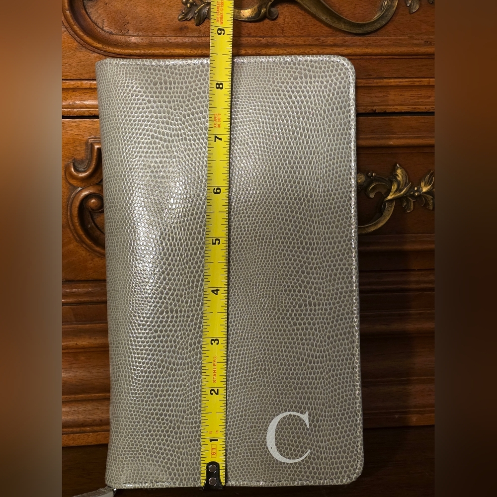 Pottery Barn Mckenna Travel Jewelry Case Binder, Gray - Picture 4 of 10